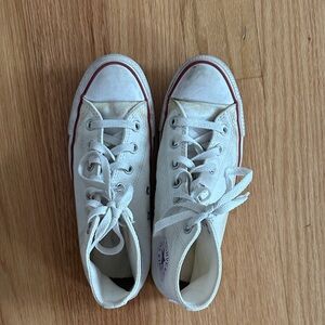 Classic White High-Top Converse Sneakers